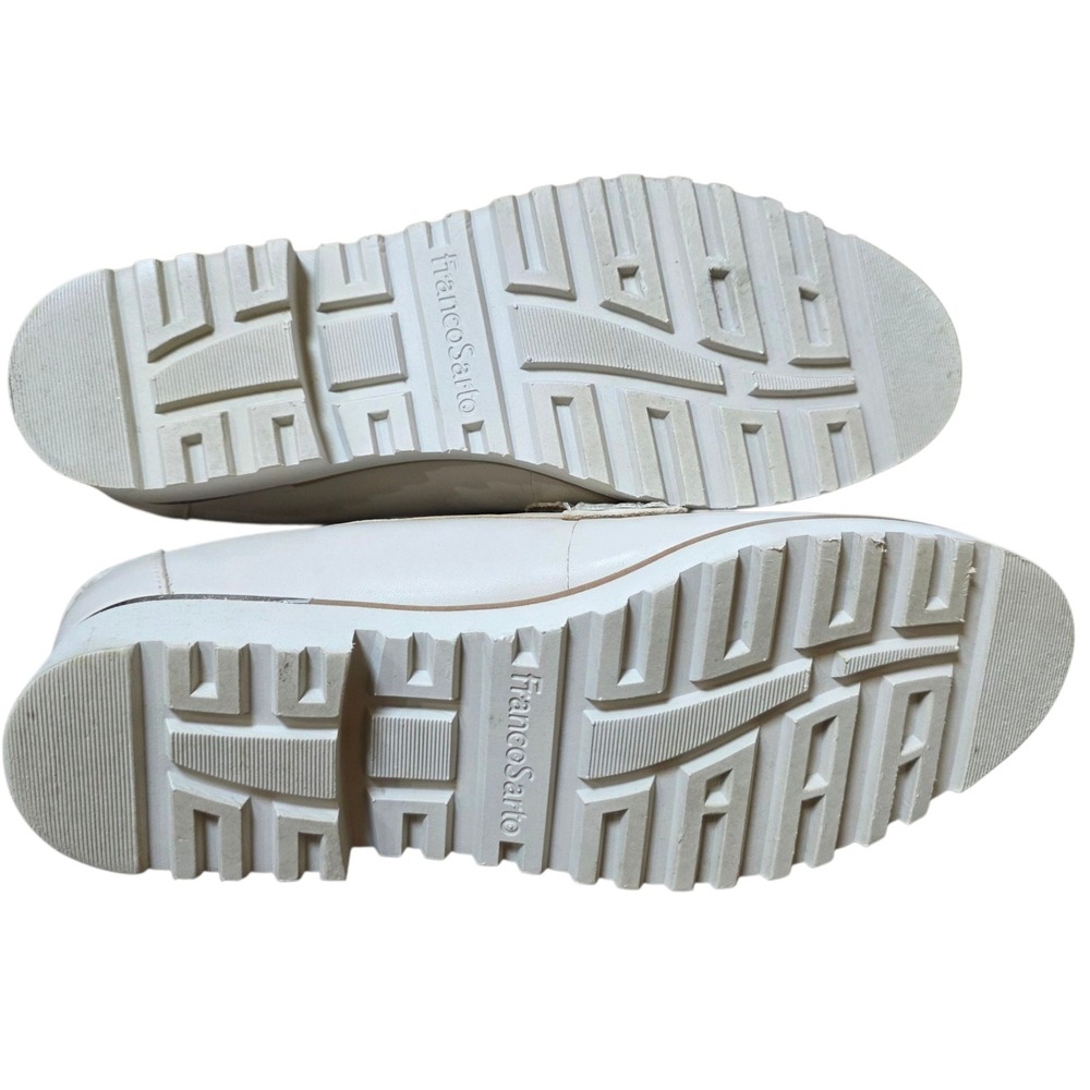 Franco Sarto Cream Leather Lug Sole Loafers Comfortable Womens Size 7.5 - Picture 8 of 8